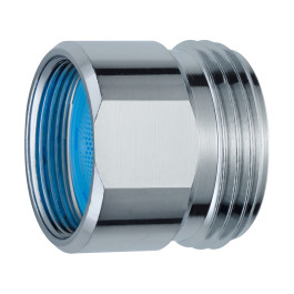 Neoperl Reduktion m/integ. Strahlregler chrom, IG M22x1xAG 3/4'' A=13.5-15 l/min 33446990