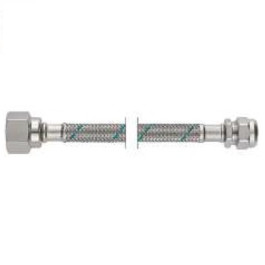 Neoperl NEOFLEX Panzerschlauch DN8 mit VS IG x Quetschverschraubung, 3/8'' x 10mm 12cm 63412012