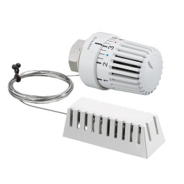 Oventrop Thermostatkopf ''Uni LH'' 7-28 C, 0 * 1-5, Fernfühler 2m, weiß 1011665