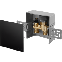 Oventrop Unibox E RTL RTL, geschlossen, Echtglas schwarz 1022761