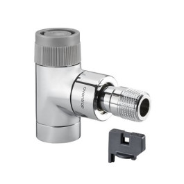 Oventrop Thermostatventil ''EQ'' DN15, Eck, verchromt, mit ''Q-Tech'' 1163552