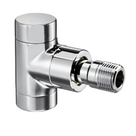 Oventrop Rücklauf Verschraubung ''Combi E'' DN15, 1/2'', PN10, Eck, verchromt 1166052