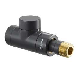 Oventrop Rücklauf Verschraubung ''Combi E'' DN15, 1/2'', PN10, Durchgang, anthrazit 1167032