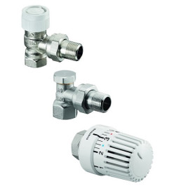 Oventrop Thermostatventil-Set, DN15 Eck, mit Uni LH, AV9, Combi 2 1683704