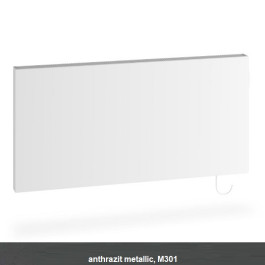 Kermi Heizkörper x-therm +e Plan horizontal Typ 21 H: 60 L: 60cm Anthrazit Metallic, mit Stecker, 750 Watt P1E21060060M30164K
