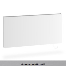 Kermi Heizkörper x-therm +e Plan horizontal Typ 21 H: 60 L: 80cm Aluminium Metallic, mit Stecker, 1000 Watt P1E21060080M30664K