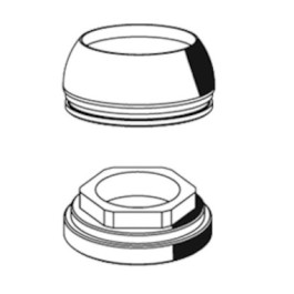 Schell Rosette MODUS Einschraubstück, chrom 021440699