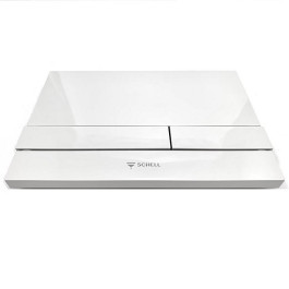 Schell WC-Betätigungsplatte LINEAR Zweimengenspülung, alpinweiß ohne Schell Logo 032851599