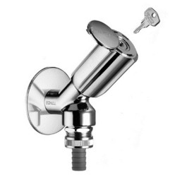 Schell Geräteschrägsitzventil SECUR RV, RB, abschließbar, 1/2'', chrom 033880699