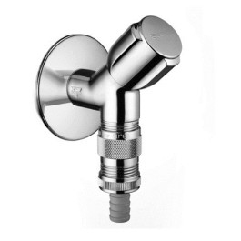 Schell Geräteschrägsitzventil COMFORT RV, Schlauchplatz-Sicherung, 1/2'', chrom 033900699