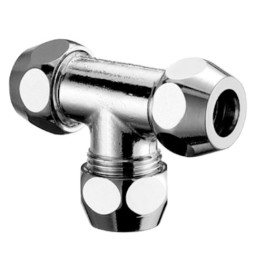 Schell T-Verschraubung 3/8''AG, d:10, chrom 064550699