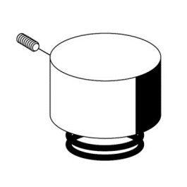 Schell Betätigungshaube, Druckfeder für WC-Druckspüler SCHELLOMAT BASIC, chrom 230430699