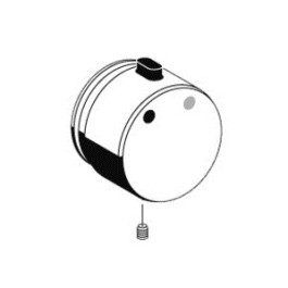 Schell Thermostatgriff für Duschpaneele, chrom 230820699
