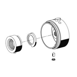 Schell Betätigungsknopf VITUS Thermostat, chrom 231030699