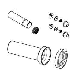 Schell Verbindungsrohre 45/90 für MONTUS Spülkasten 12cm 292150099