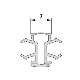 Kermi Scharnierprofil für Eckeinstieg 2-teilig (Falttür) (N2 EF2) Falttür (N2 FTD) 2282860