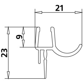 Kermi 3x Dichtleiste TS2 2534130
