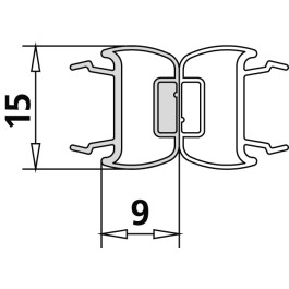 Kermi Dichtleiste 4600 06 für LI 2SR/LLI 2T4LI 1WR/L LI 1GR/L LI PTDLI D2R/L LI D4BLI P50 / LI P55 LI E55LI C50 / C55 2534770