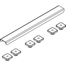 Kermi BC Abdeckung Rinne Basic für LINE Boards, grau Länge 900mm (mit 6 Schrauben) 6033520