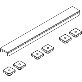 Kermi BC Abdeckung Rinne Exklusiv für LINE Boards, grau Länge 900mm (mit 6 Schrauben) 6033522