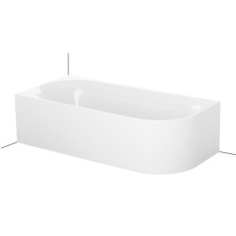 Bette BetteLux Oval IV Silhouette Eck-Badewanne L: 1750 B: 800 H: 450mm 3425-000CERVS