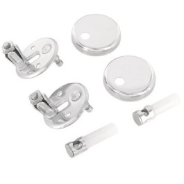 Ideal Standard Befestigungssatz Newson, für WC-Sitz Echtholzfurnier Buche/Edelstahl T2060BJ