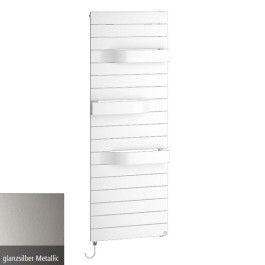 Kermi Tabeo-E Designheizkörper H: 119,7 B: 50cm glanzsilber TBE10120050WEXK