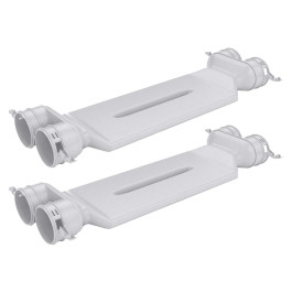 Vaillant Kreuzungsstück VAZ-B75, 2 Stück, für Luftschlauch rund D 75/62mm 0010024150