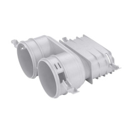 Vaillant Übergangsstück VAZ-B75-F52, von 2x D 75/62mm auf 1x 52x132mm 0010024151