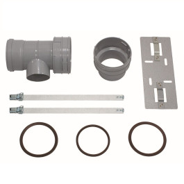 Vaillant T-Stück DN 100 für Abgasanschluss 80/125mm für flexible Abgasleitung DN 100, PP 0020016408