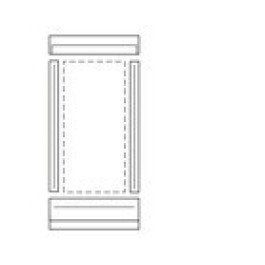 Vaillant Indach Eindeckrahmen für 1 Flachkollektor VFK vertikal 0020060175