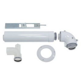 Vaillant Basis-Anschluss-Set konzentrisch 60/100mm an Abgasleitung DN 60 im Schacht 0020077523