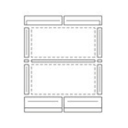 Vaillant Indach-Eindeckrahmen Kollektor horizontal, übereinander 0020102386