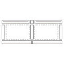 Vaillant Indach-Grundset nebeneinander für 2 x Kollektor VFK horizontal 0020102387