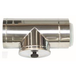 Vaillant Revisionsstück d:110/160mm für Fassadenverlegung konzentrisch PP/Edelstahl 0020106407