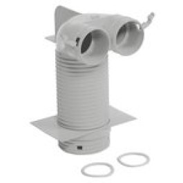 Vaillant Ventilanschluss 90 Grad, Durchmesser 125mm für zwei Luftschläuche 0020176832