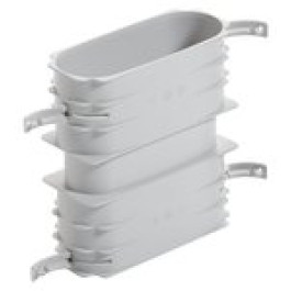 Vaillant Verbindungsmuffe Luftschlauch, flach 52 x 132mm mit Dichtungen 0020180839