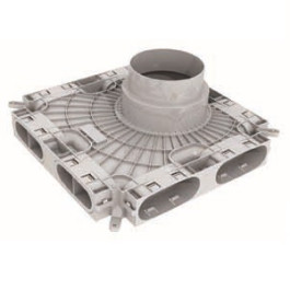 Vaillant Niedrigbau-Luftverteiler, für Luftschlauch flach 52 x 132mm 0020231943