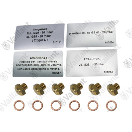 Vaillant Düsenwechselsatz (6 Düsen-D 173) für VK 10-25/6-1 E-C VK 10-45/K-1 E 200134
