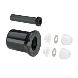 Viega Anschlussset 3817.816 in DN100 für wandhängendes WC schwarz 101824