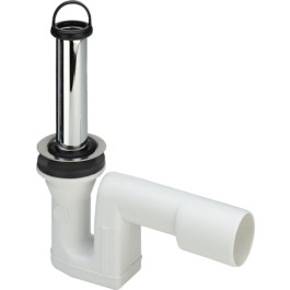 Viega Ablaufgarnitur 6933.89 für 52mm Ablaufloch in DN40/50 x 70x120mm Messing verchromt 103408