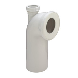 Viega WC Anschlussbogen 90 Grad 3811.1 in 40mm Kunststoff weiß 110291