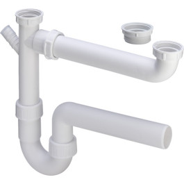 Viega Ablaufverbindung 79485 in G1 1/2 x 50mm x 90-310mm weiß 110536