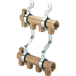 Viega Verteiler 1052 in 6-fach 280mm, Rp1 / G3/4 115302