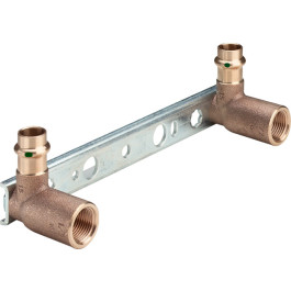 Viega Sanpress Montageeinheit mit SC-Contur 2221 in 15mm x Rp1/2 x 45x150/200mm 124502