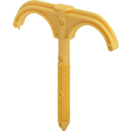 Viega Doppeleinschlagrohrbügel 2035.6 in DN16/20 x 8x60mm Kunststoff gelb RAL 1004 193492
