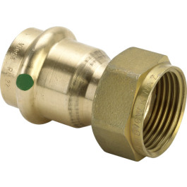 Viega Sanpress Verschraubung mit SC-Contur 2263 flachdichtend in 22mm x G1 265687