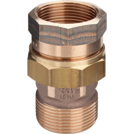 Viega Rohrverschraubung Rotguss 3331 flachdichtend in R3/8 x Rp3/8 282370