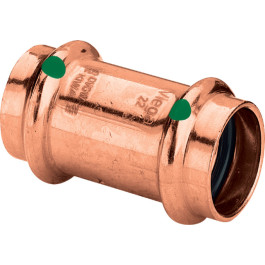 Viega Profipress Muffe mit SC-Contur 2415 mit Anschlag in 42mm Kupfer 292713