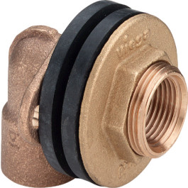 Viega Wanddurchführung Rotguss 3426 in Rp1/2 x 30mm x Rp1/2 x G3/4 333911